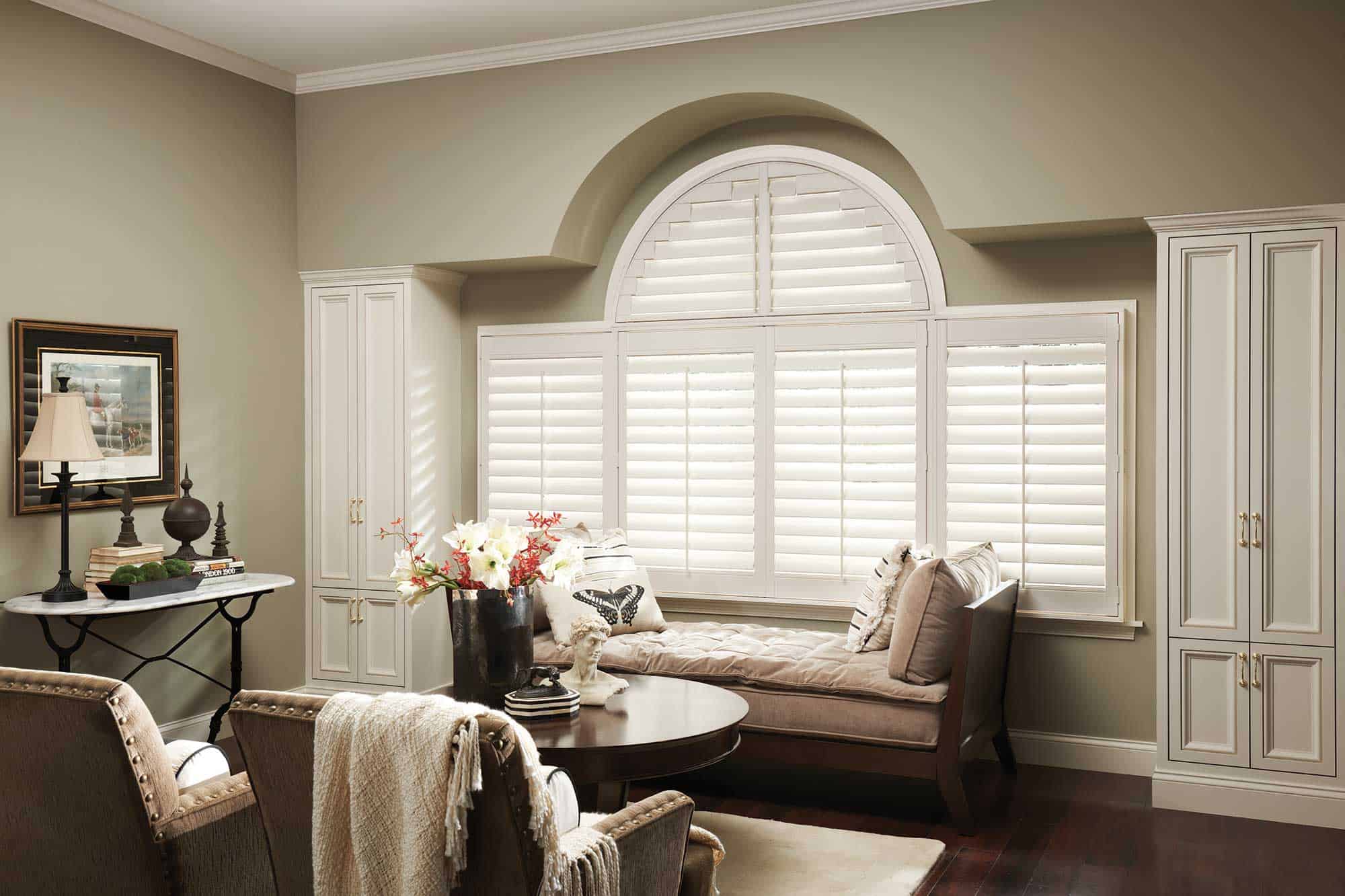 Faux wood plantation shutters | Faux wood window shutters | Miller's ...