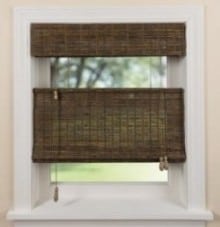 woven wood shade with top down option