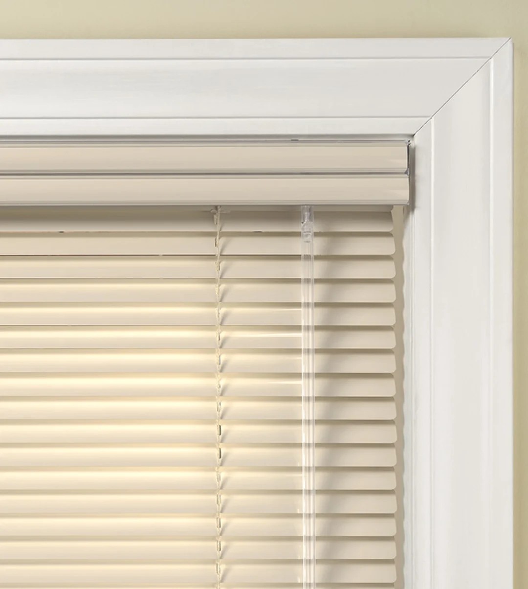 Aluminum blinds with channel valance in Nicholasville, KY by Miller’s